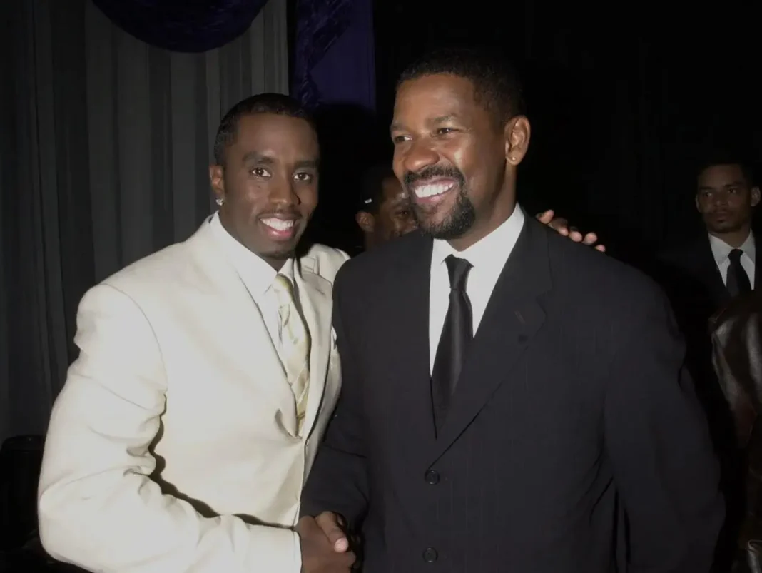 Imagen de Denzel Washington y Sean 'Diddy' Combs durante un evento en el pasado.